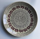 Dinerbord oud roze bloem