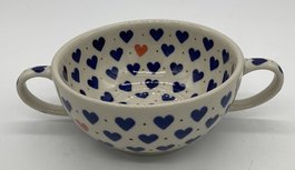 Soepkom met oortjes rood hart