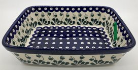 Rechthoekige ovenschaal groen hartbloem