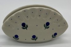 Servethouder blauwe bloem