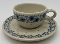 Kop &amp; schotel hanger bloem