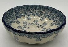 Rond geribbeld kommetje licht blauw