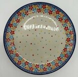 Ontbijtbord gekleurde bloem