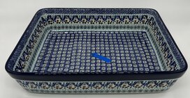 Rechthoekige ovenschaal druk patroon