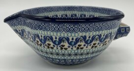 Mengkom blauw motief