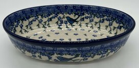 Ovalen ovenschaal bird