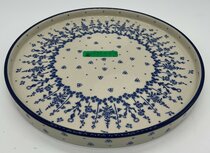 Serveerschaal blauwe wilde bloem