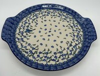 Serveerschaal met handvat vogel