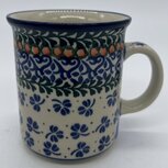 Rechte beker 250 ml blauwe klaver