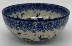 Ronde kom blauwe maan