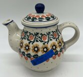 Theepot 0,7 liter rood hart