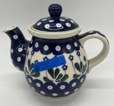 Theepot 0,7 liter blauwe bloem