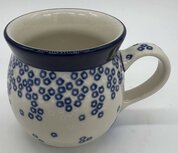 Boerenbeker 240 ml blauwe vierkantjes