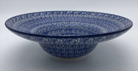 Pastabord blauwe randjes