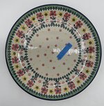 Lunchbord geel / roze bloem