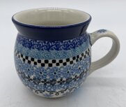 Boerenbeker 240 ml blauw/zwart