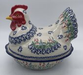 Kip wilde gekleurde bloemen