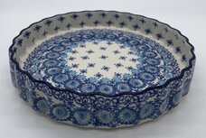 Quichevorm 24 cm blauwe sterren