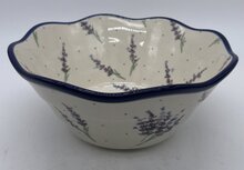 Slakom met golfrand lavendel