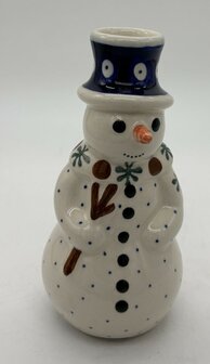 Sneeuwpop kandelaar stip