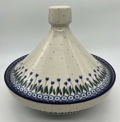 Tajine blauwe bloem