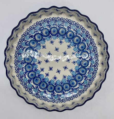 Quichevorm 24 cm blauwe sterren