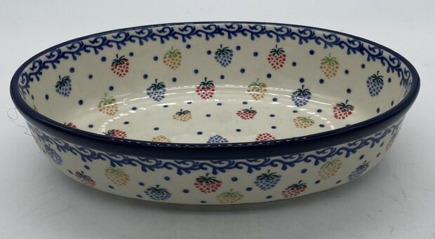 Ovalen ovenschaal aardbei