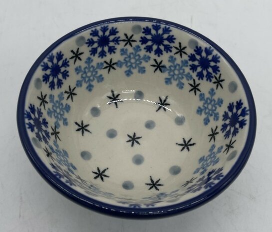 Rond bakje blauwe sterren